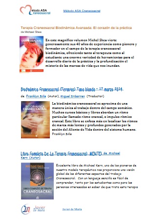 bibliografia terapia craneosacral izq